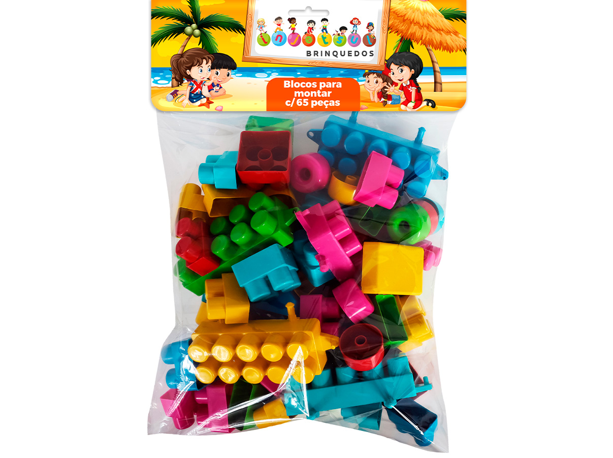 BLOCOS PARA MONTAR
C/ 65 PEÇAS (800)