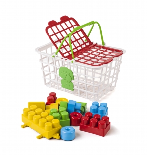 CESTA DIVERTIDA COM BLOCOS PARA MONTAR (13 PEÇAS) ( 818 )